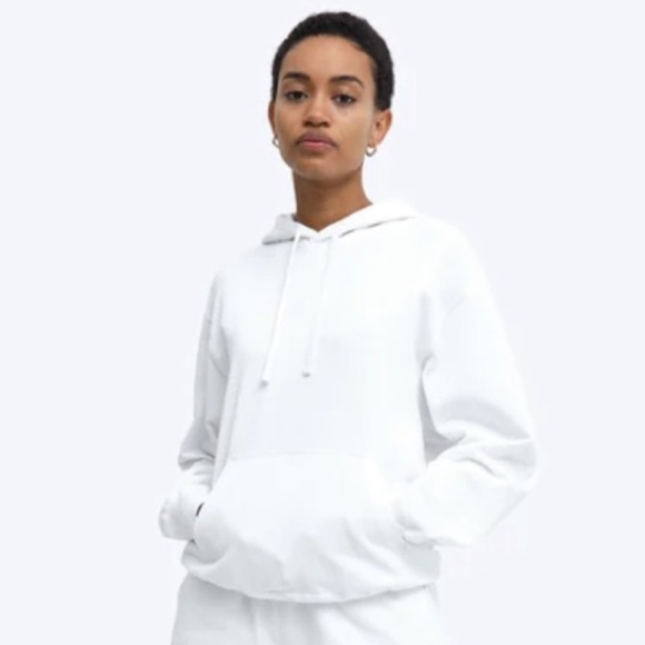 NWT Reigning Champ Lightweight Relax Terry Pullover Hoodie XS White - Picture 2 of 5